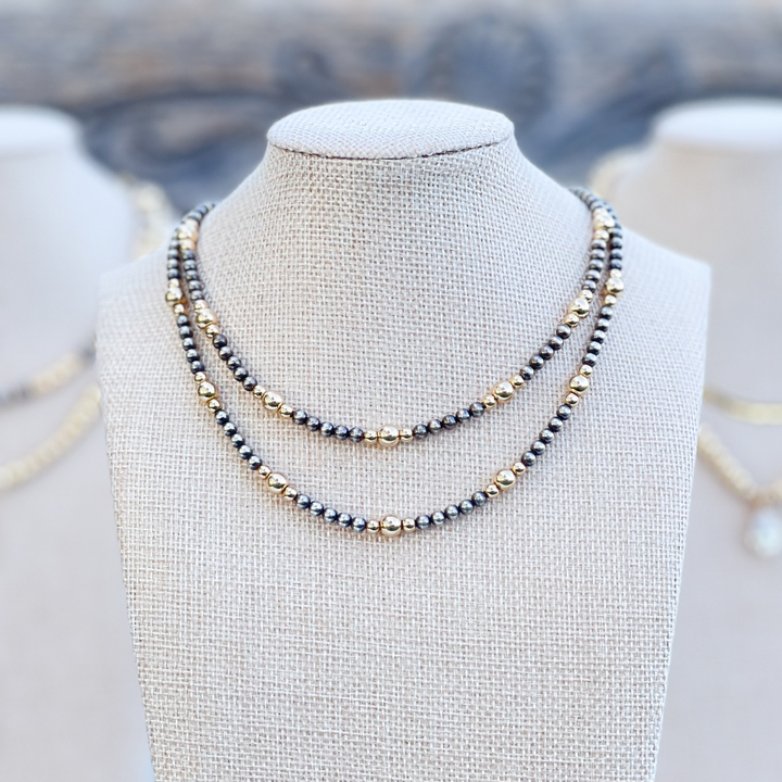 LYDIA - 14K Gold & Sterling Silver Necklace
