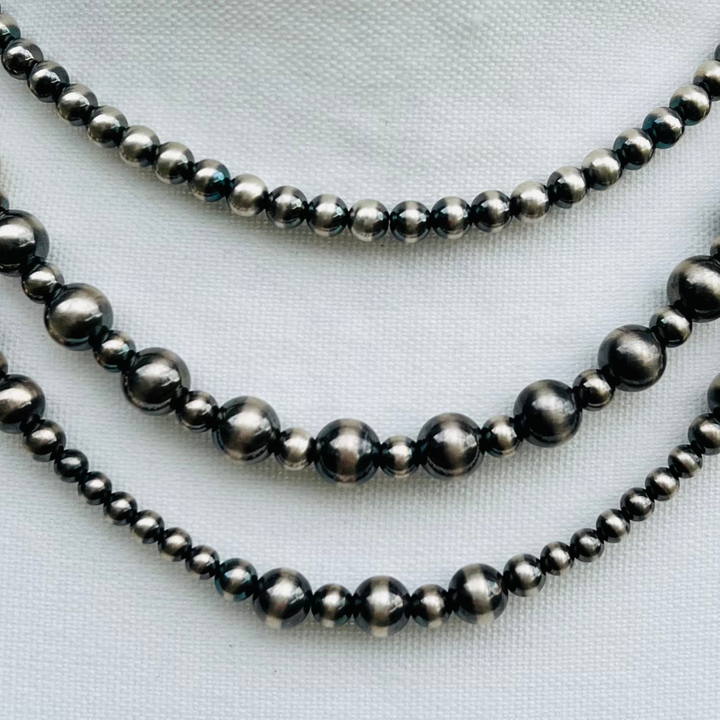 Stack #4 - Sterling Silver Navajo Pearl Necklaces